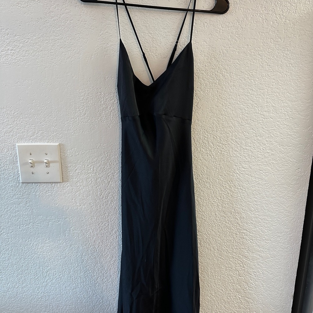 Abercombie and Fitch Black Spaghetti Strap Dress size Medium